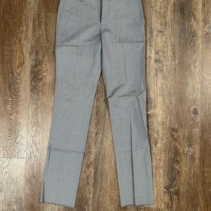 Theory NWT Brand New Gray Grey Dress Pants Wool Unhemmed Size 30